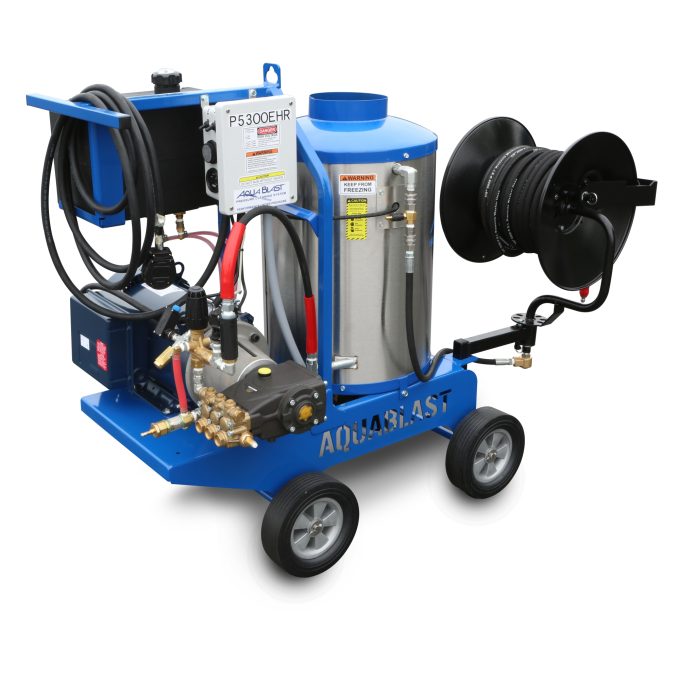 Mobile Electric Driven Diesel Burner Solid Tires With Hose Reel 2