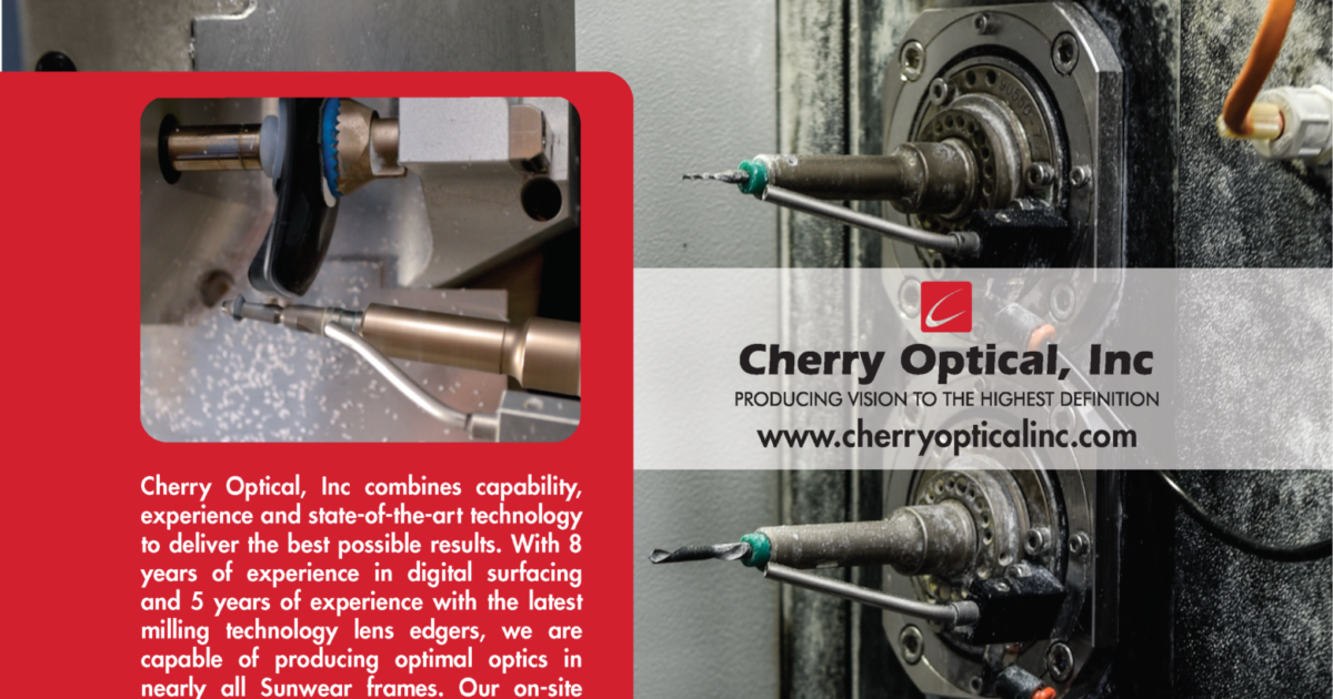 Cherry Optical Lab Cutting Edge Sun Lens Technology