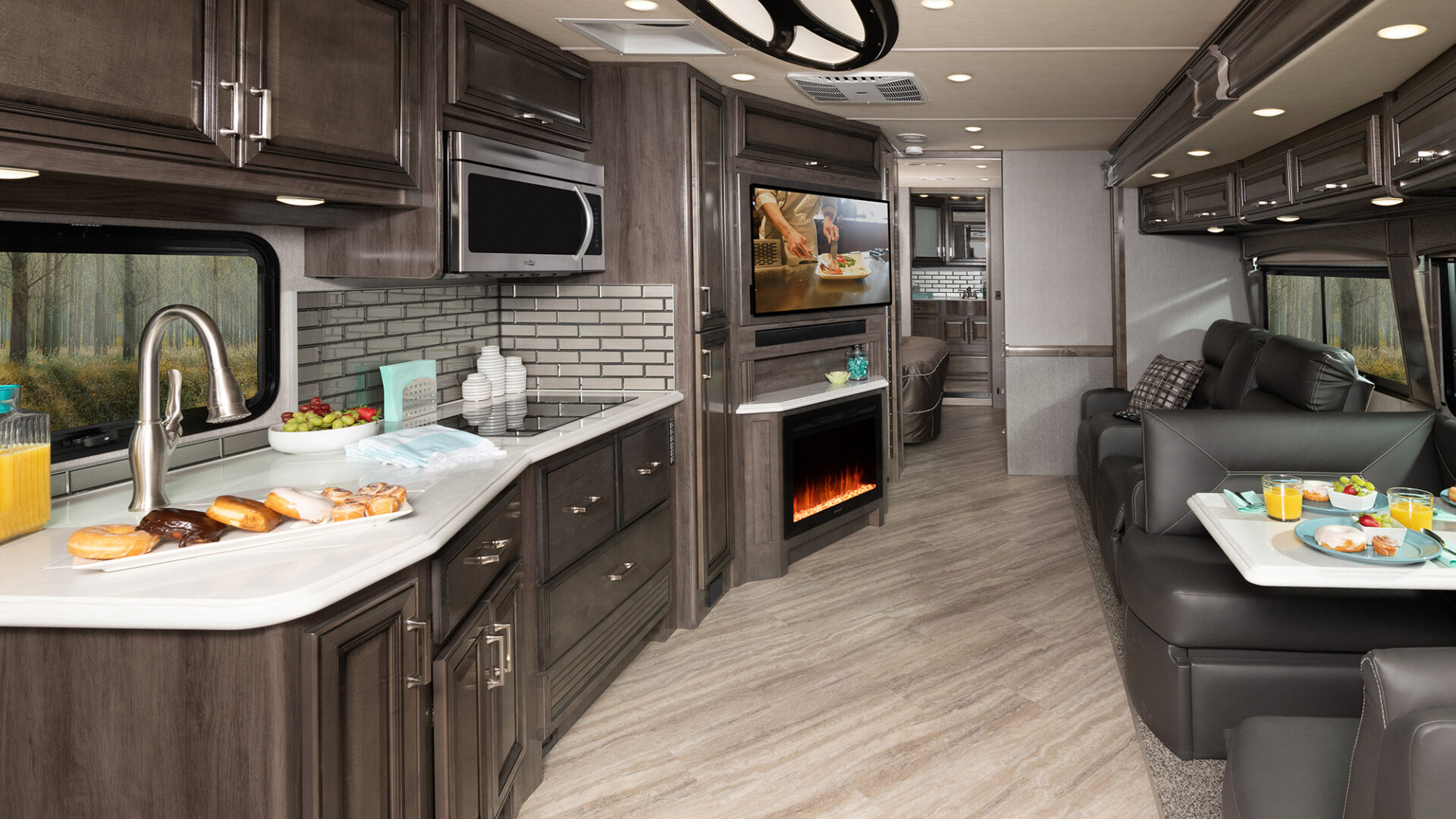 Pace Arrow 36U Alloy Decor with Greystone Cabinetry