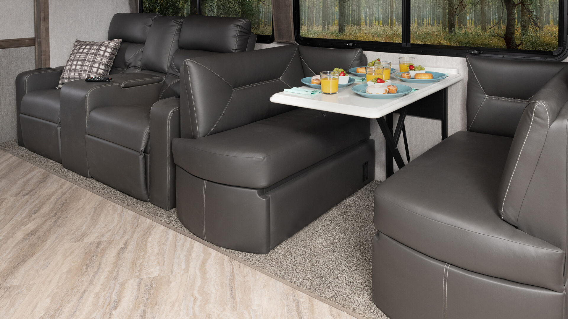 Pace Arrow 36U Alloy Decor with Greystone Cabinetry