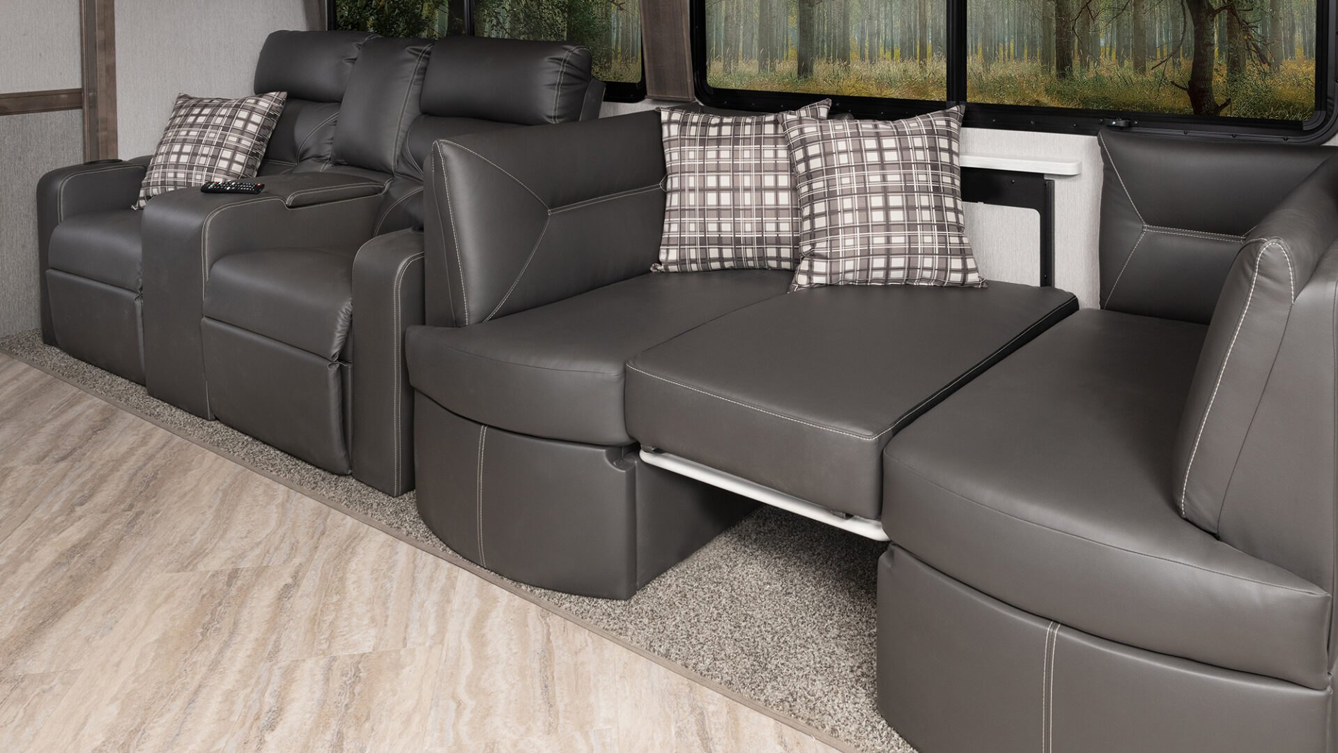 Pace Arrow 36U Alloy Decor with Greystone Cabinetry
