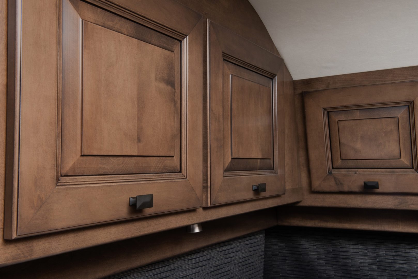 Cognac solid wood cabinetry