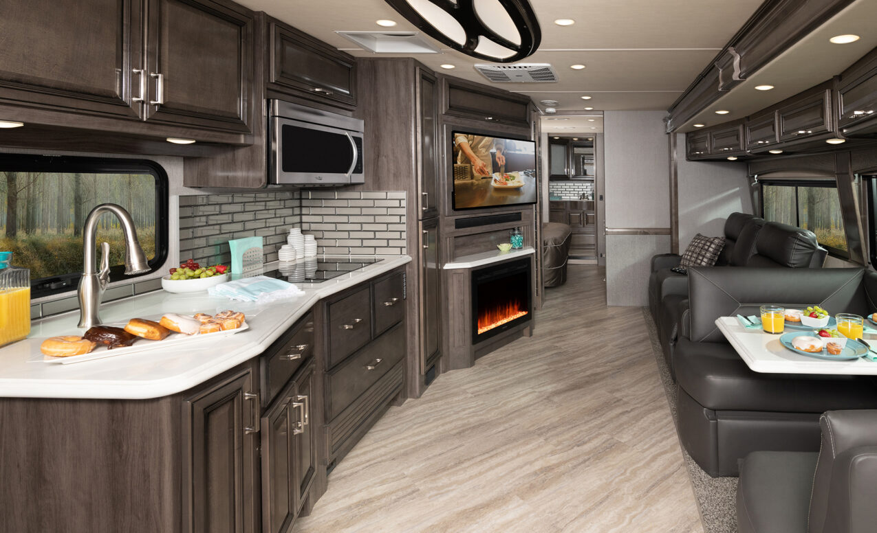 Pace Arrow 36U Alloy Decor with Greystone Cabinetry