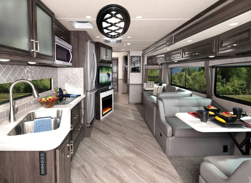 Southwind 35K Peppercorn décor with Greystone cabinetry